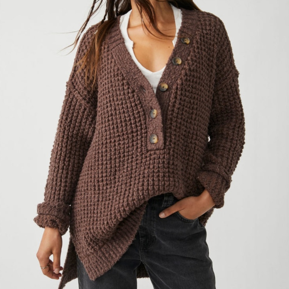 NWT Whistle Thermal Henley by Free People in size Medium